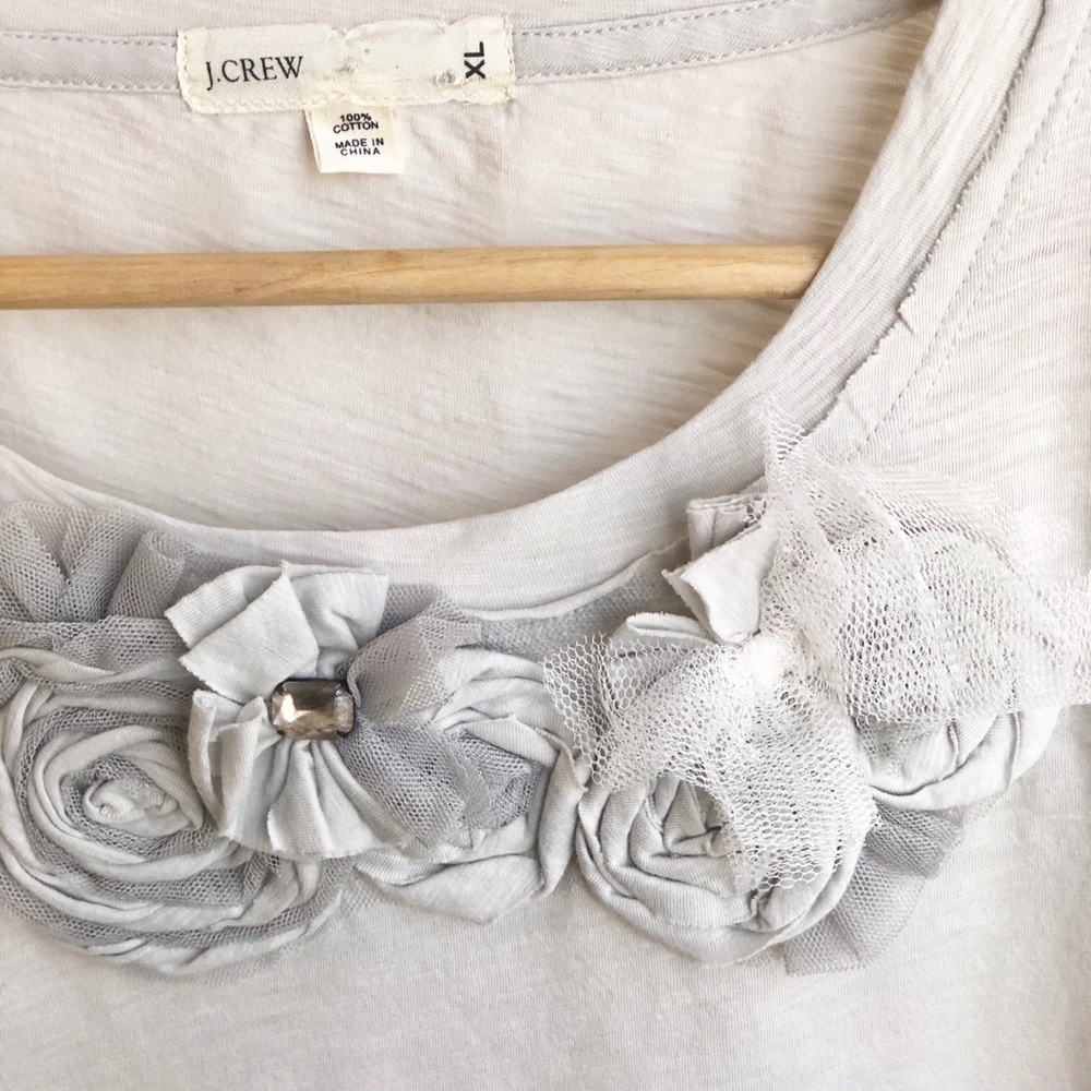 J. Crew embellished Tee